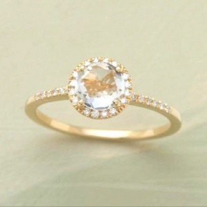 silhouette diamond ring