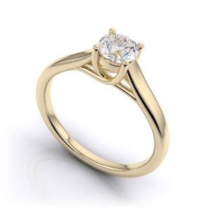 trellis gold engagement ring